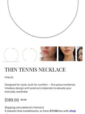 Tennis Necklace Rhinestone - Silver Sparkle. Non Tarnish Gold hardware